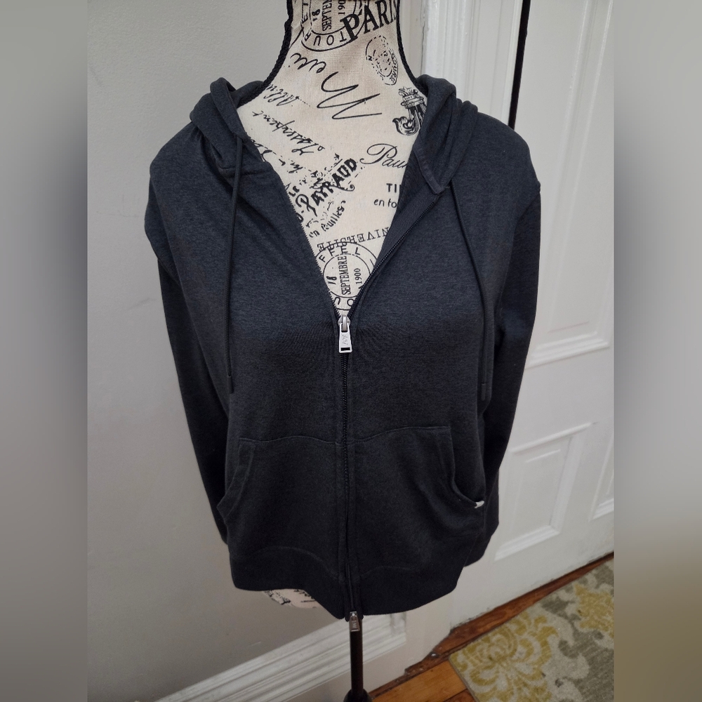 Athletic Works Charcoal Gray Full-Zip Hoodie